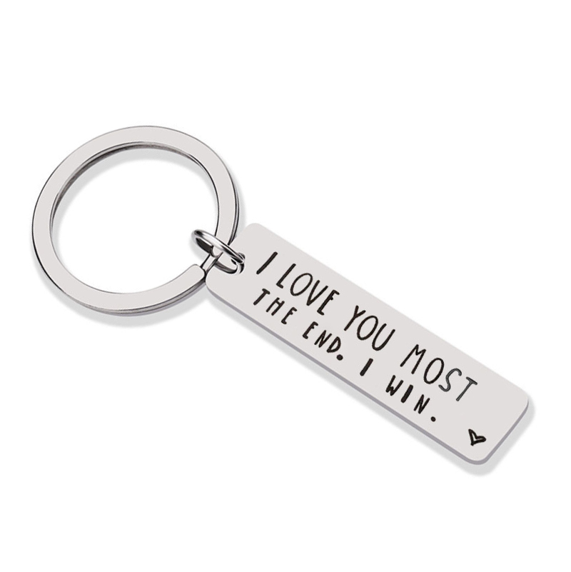 Fashion Modern Moving New Home Housewarming Gift Souvenir Key Ring Custom New Adventures Stainless Steel Keychain