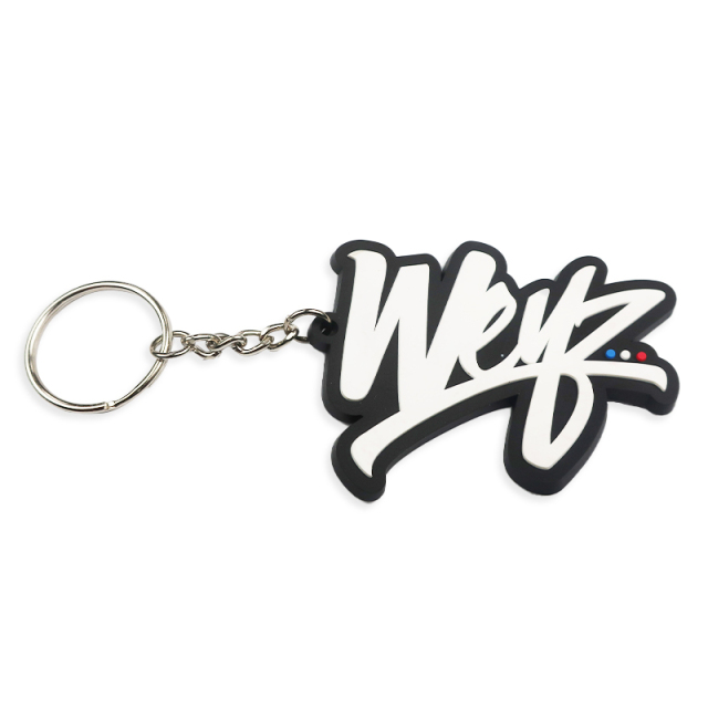Wholesale Custom Shape Color Rectangle 2d Rubber Charm Pvc Silicone Mold Keychain