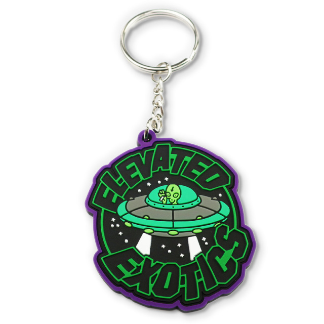 Custom Made Logo 2D/3D Letter Shape Rubber Pvc Key Chain Customised Personalized Soft Silicone Keychains for Promotion Gifts