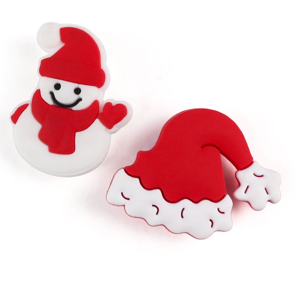 Cheap Custom Festive Style Magnetic Hat Christmas Ornaments Gift Mini Silicone Rubber Pvc Fridge Refrigerator Magnet
