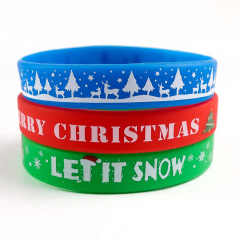 Custom Rubber Wristband Printing Custom logo Man Silicone Bracelet Reusable Wristbands
