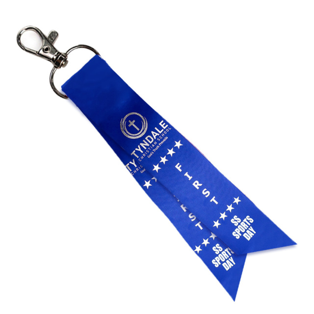 Fast Custom Short Lanyard Personalized Silk Ribbon Keychain for Backpack,Zhongshan Yutang Craft Gifts Co., Ltd.，KeyChains+medal+Fridge Magnet,Fast Custom Short Lanyard Personalized Silk Ribbon Keychain for Backpack