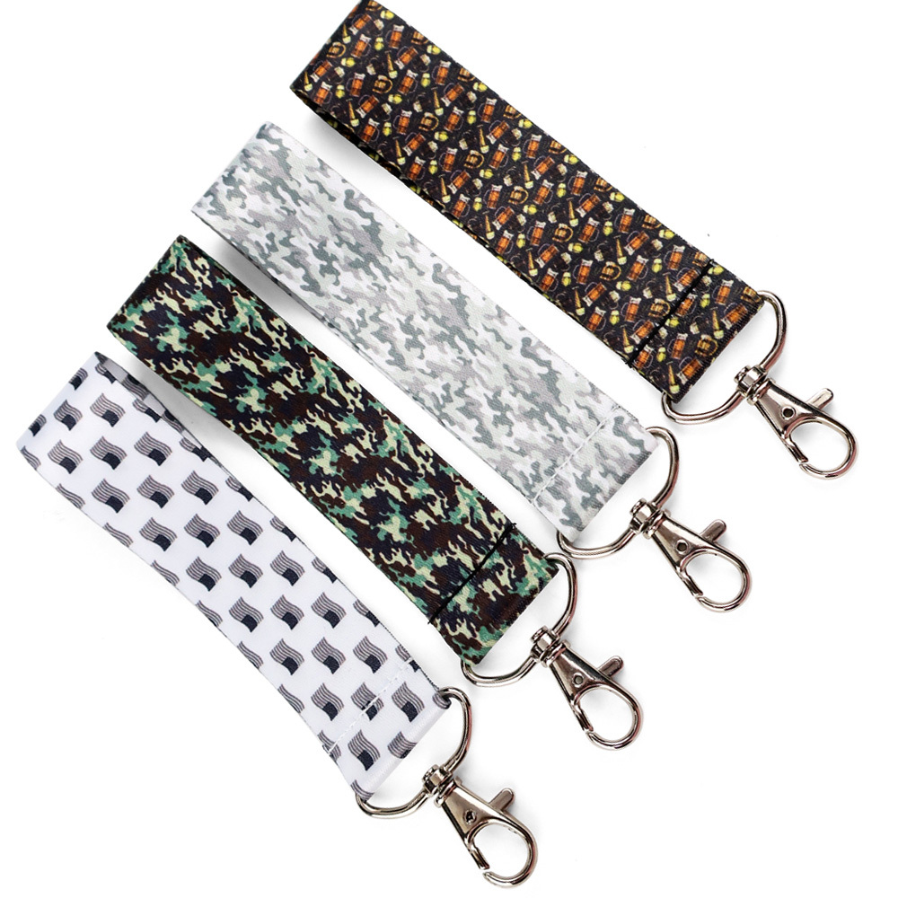 Custom Adjustable Polyester Promotional Printing Woven Short Lanyard with logo Custom Wholesale,Zhongshan Yutang Craft Gifts Co., Ltd.，KeyChains+medal+Fridge Magnet,Custom Adjustable Polyester Promotional Printing Woven Short Lanyard with logo Custom Wholesale
