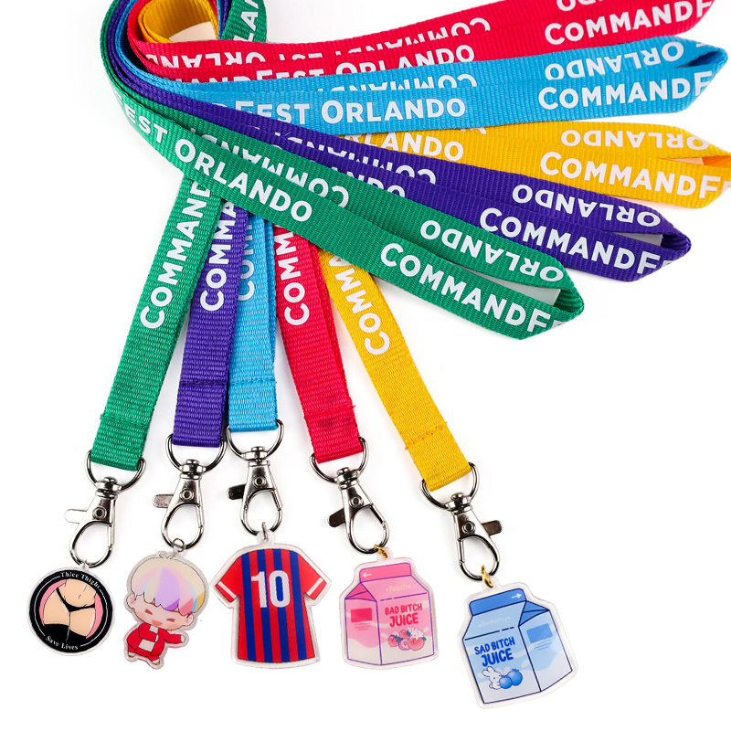 Custom Printed Personalised Acrylic Pendant Keychain Lanyards Wholesale Fabric Polyester Lanyard Printer,Zhongshan Yutang Craft Gifts Co., Ltd.，KeyChains+medal+Fridge Magnet,Custom Printed Personalised Acrylic Pendant Keychain Lanyards Wholesale Fabric Polyester Lanyard Printer