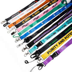 Custom Logo Printed Neck Strap Lanyard Id Badge Holders Lanyard and Pvc Name Card Polyester Keychain Lanyard,Zhongshan Yutang Craft Gifts Co., Ltd.，KeyChains+medal+Fridge Magnet,Custom Logo Printed Neck Strap Lanyard Id Badge Holders Lanyard and Pvc Name Card Polyester Keychain Lanyard