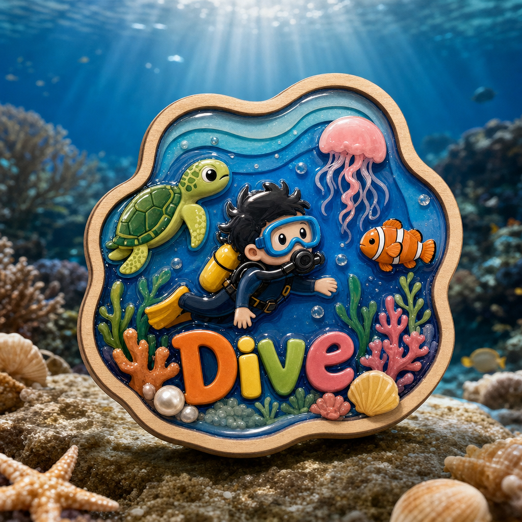 Wholesale Custom Logo Brand Wood Epoxy Resin Fridge Magnets Promotional Business Gift Fast Delivery