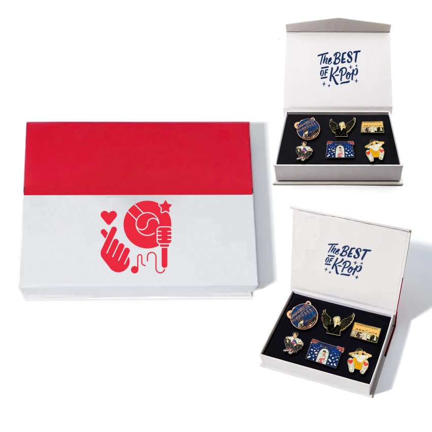 Enamel Pin Custom Your Design Gift Box Set Kpop Merchandise Factory Badge Promotional Stray Kids Idol Korea Lapel Pins,Zhongshan Yutang Craft Gifts Co., Ltd.，KeyChains+medal+Fridge Magnet,Enamel Pin Custom Your Design Gift Box Set Kpop Merchandise Factory Badge Promotional Stray Kids Idol Korea Lapel Pins