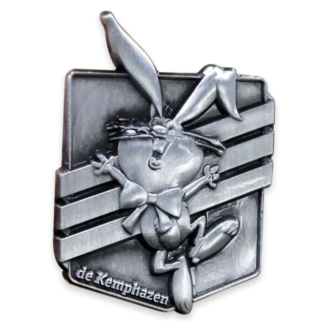 custom 3D uncolored badge