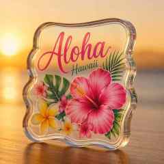 Cheap Custom Clear Acrylic Refrigerator Fridge Magnets Wholesale Stickers