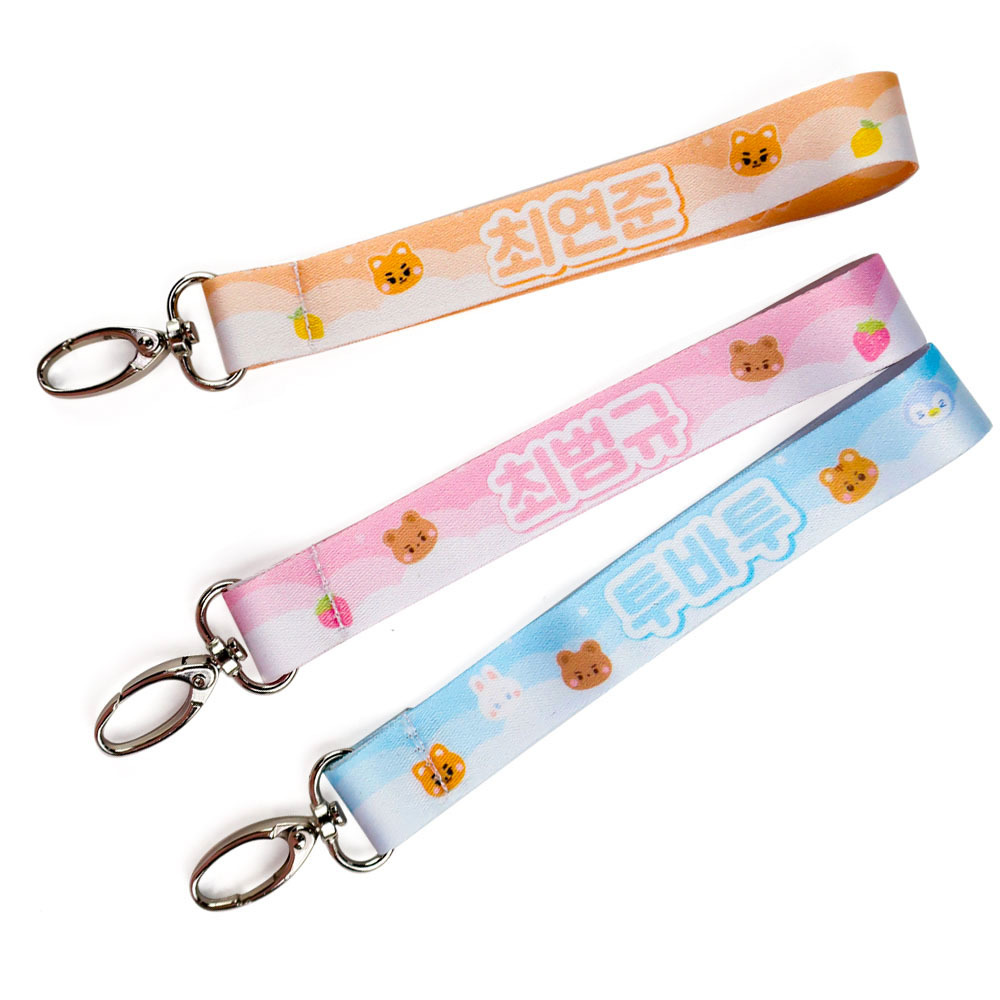 Promotional Silkscreen Short Nylon Car Keychain Thick Kpop Lanyard with Carabiner Wrist Band Polyester Lanyard Strap,Zhongshan Yutang Craft Gifts Co., Ltd.，KeyChains+medal+Fridge Magnet,Promotional Silkscreen Short Nylon Car Keychain Thick Kpop Lanyard with Carabiner Wrist Band Polyester Lanyard Strap