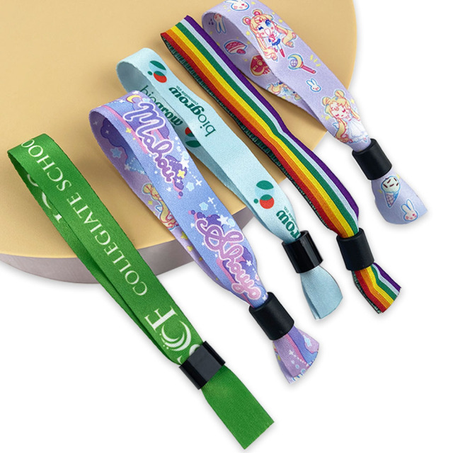 Cheap Adjustable Jacquard Woven Polyester Festival Wristband Promotional Fabric Bracelet for Concert Events,Zhongshan Yutang Craft Gifts Co., Ltd.，KeyChains+medal+Fridge Magnet,Cheap Adjustable Jacquard Woven Polyester Festival Wristband Promotional Fabric Bracelet for Concert Events