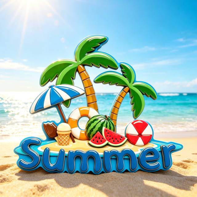 Custom Wood Epoxy Resin Fridge Magnets Beach Holiday Gifts Printed Relief Handmade Souvenir Low MOQ Free Design