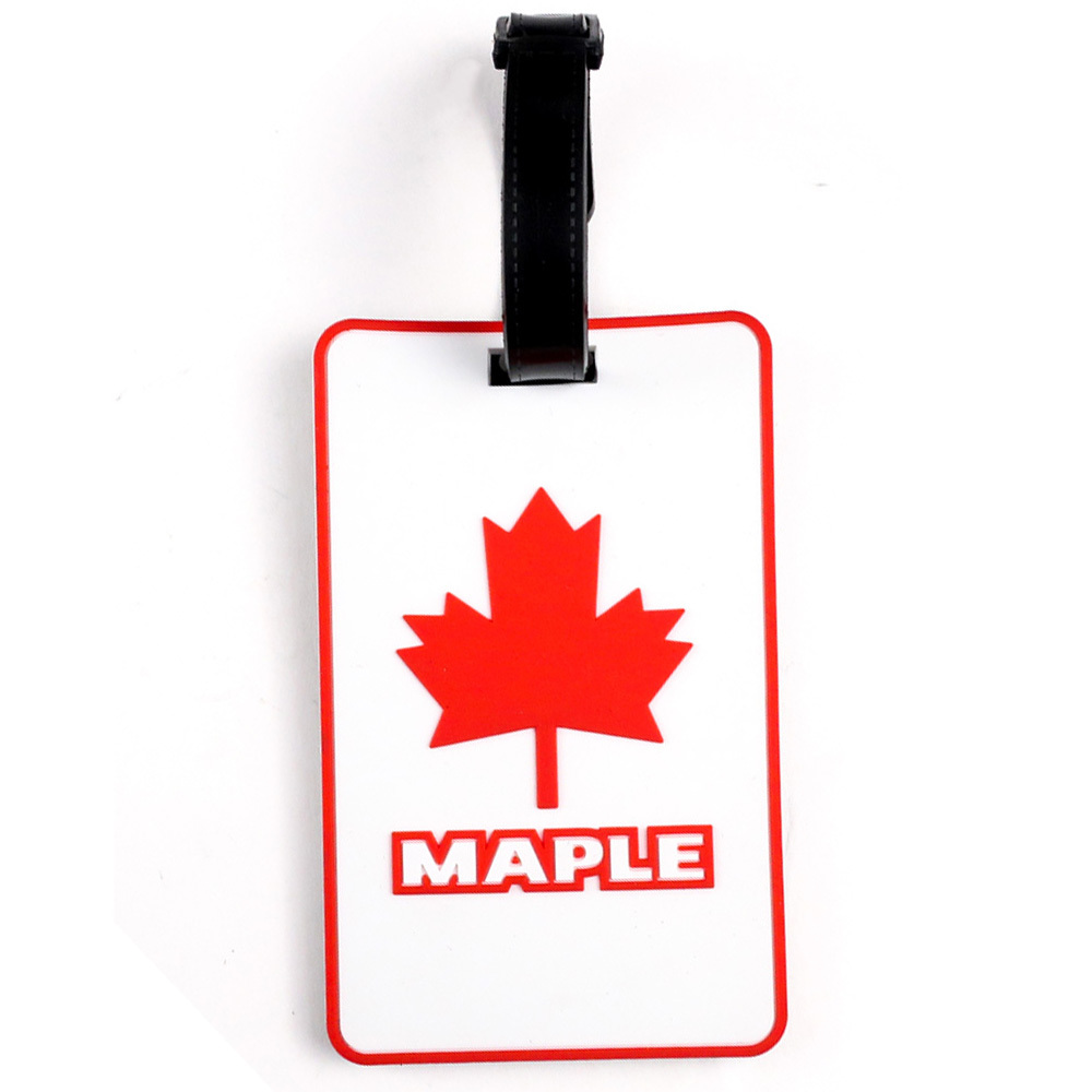 Promotional Cheap Custom logo Giveaways Fashionable Soft Rubber hang Luggage Label Tag Creative Logo