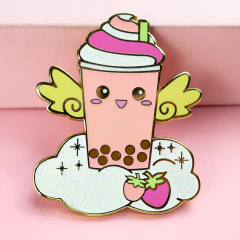 Factory Custom Hat Pins Milk Tea Lapel Pin Hard Soft Enamel Pin Metal logo Badge,Zhongshan Yutang Craft Gifts Co., Ltd.，KeyChains+medal+Fridge Magnet,Factory Custom Hat Pins Milk Tea Lapel Pin Hard Soft Enamel Pin Metal logo Badge