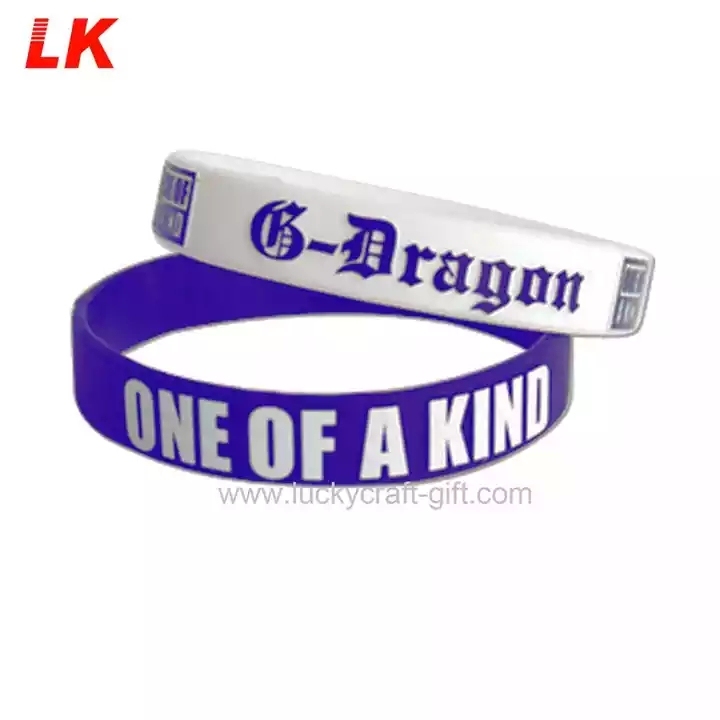 Customised Personalized Eco-friendly Printed Rubber Bracelet Wrist Band Motivational Custom Logo Silicone Wristband for Hand
