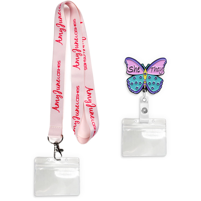 Wholesale Designer Pom Pom Ball Keychain Lanyard Printed Id Badge Holder Lanyard with logo Custom,Zhongshan Yutang Craft Gifts Co., Ltd.，KeyChains+medal+Fridge Magnet,Wholesale Designer Pom Pom Ball Keychain Lanyard Printed Id Badge Holder Lanyard with logo Custom