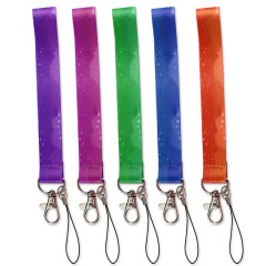 Custom Logo Carabiner Hook Printing Polyester Lanyards Short Strap Wrist Keychain with logo Custom,Zhongshan Yutang Craft Gifts Co., Ltd.，KeyChains+medal+Fridge Magnet,Custom Logo Carabiner Hook Printing Polyester Lanyards Short Strap Wrist Keychain with logo Custom