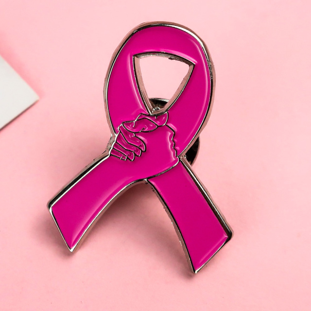 Custom Metal Crafts Hard Soft Enamel Pin Brooch Pin pink Breast Cancer Awareness Ribbon Lapel Pin Ribbon Badge,Zhongshan Yutang Craft Gifts Co., Ltd.，KeyChains+medal+Fridge Magnet,Custom Metal Crafts Hard Soft Enamel Pin Brooch Pin pink Breast Cancer Awareness Ribbon Lapel Pin Ribbon Badge
