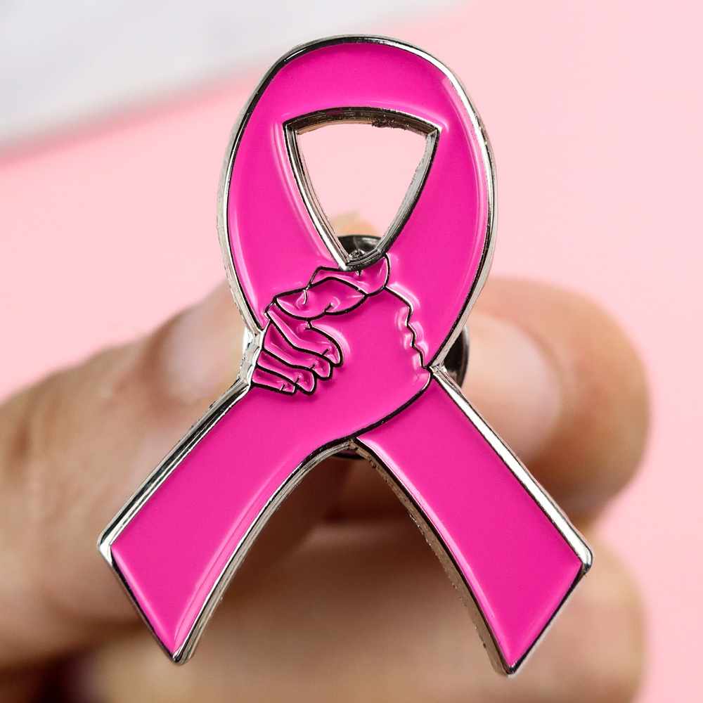 Custom Metal Crafts Hard Soft Enamel Pin Brooch Pin pink Breast Cancer Awareness Ribbon Lapel Pin Ribbon Badge,Zhongshan Yutang Craft Gifts Co., Ltd.，KeyChains+medal+Fridge Magnet,Custom Metal Crafts Hard Soft Enamel Pin Brooch Pin pink Breast Cancer Awareness Ribbon Lapel Pin Ribbon Badge