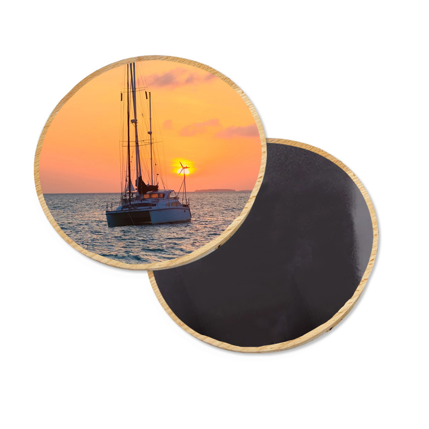 Manufacturer Wholesale Price Strong Custom Wood Crafts Wooden Fridge Magnets