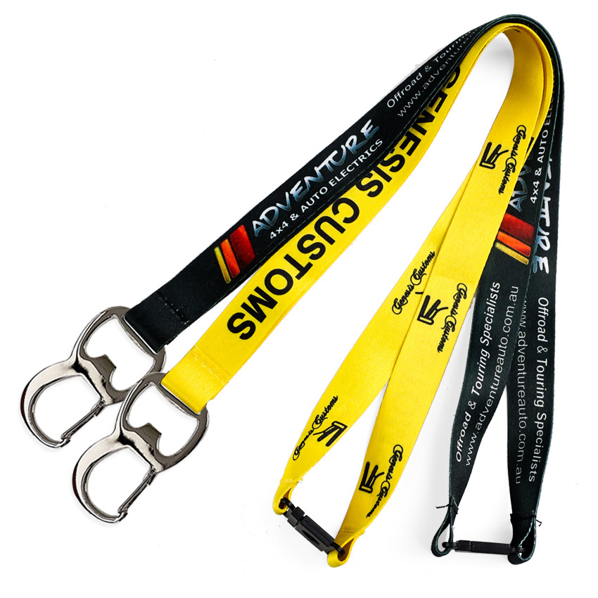 Wholesale Neck Beer Opener Lanyard Keychain Sublimation Polyester Custom Bottle Opener Lanyard,Zhongshan Yutang Craft Gifts Co., Ltd.，KeyChains+medal+Fridge Magnet,Wholesale Neck Beer Opener Lanyard Keychain Sublimation Polyester Custom Bottle Opener Lanyard