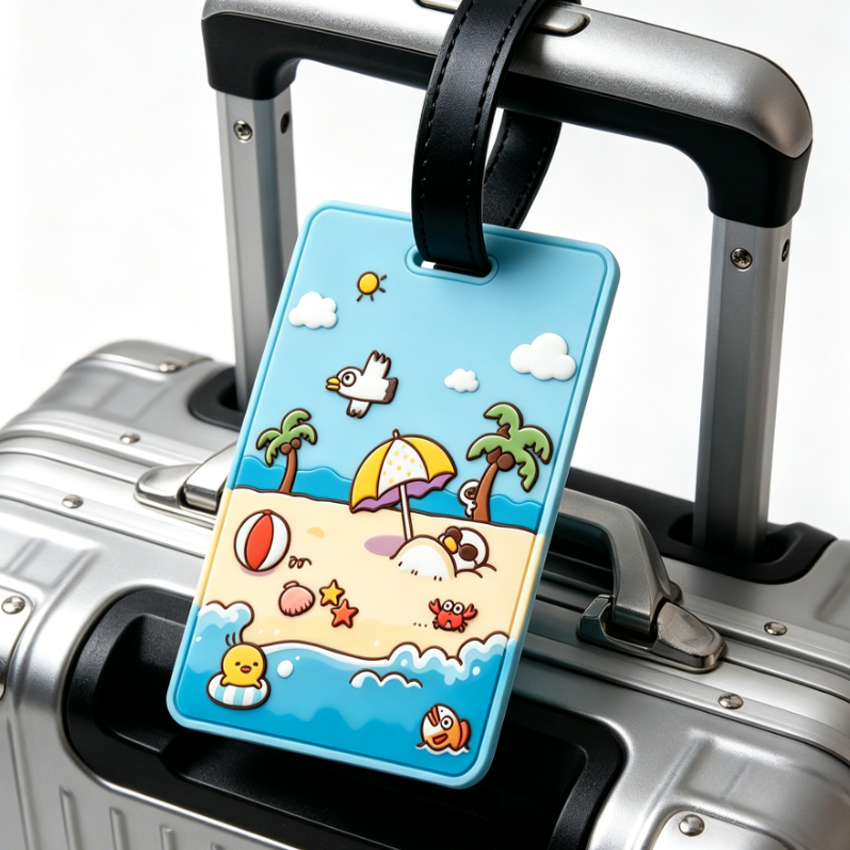 Creative Custom Shape PVC Luggage Tags Personalized 3D Silicone Rubber Bag Tags Unique Suitcase Identification Tags,Zhongshan Yutang Craft Gifts Co., Ltd.，KeyChains+medal+Fridge Magnet,Creative Custom Shape PVC Luggage Tags Personalized 3D Silicone Rubber Bag Tags Unique Suitcase Identification Tags