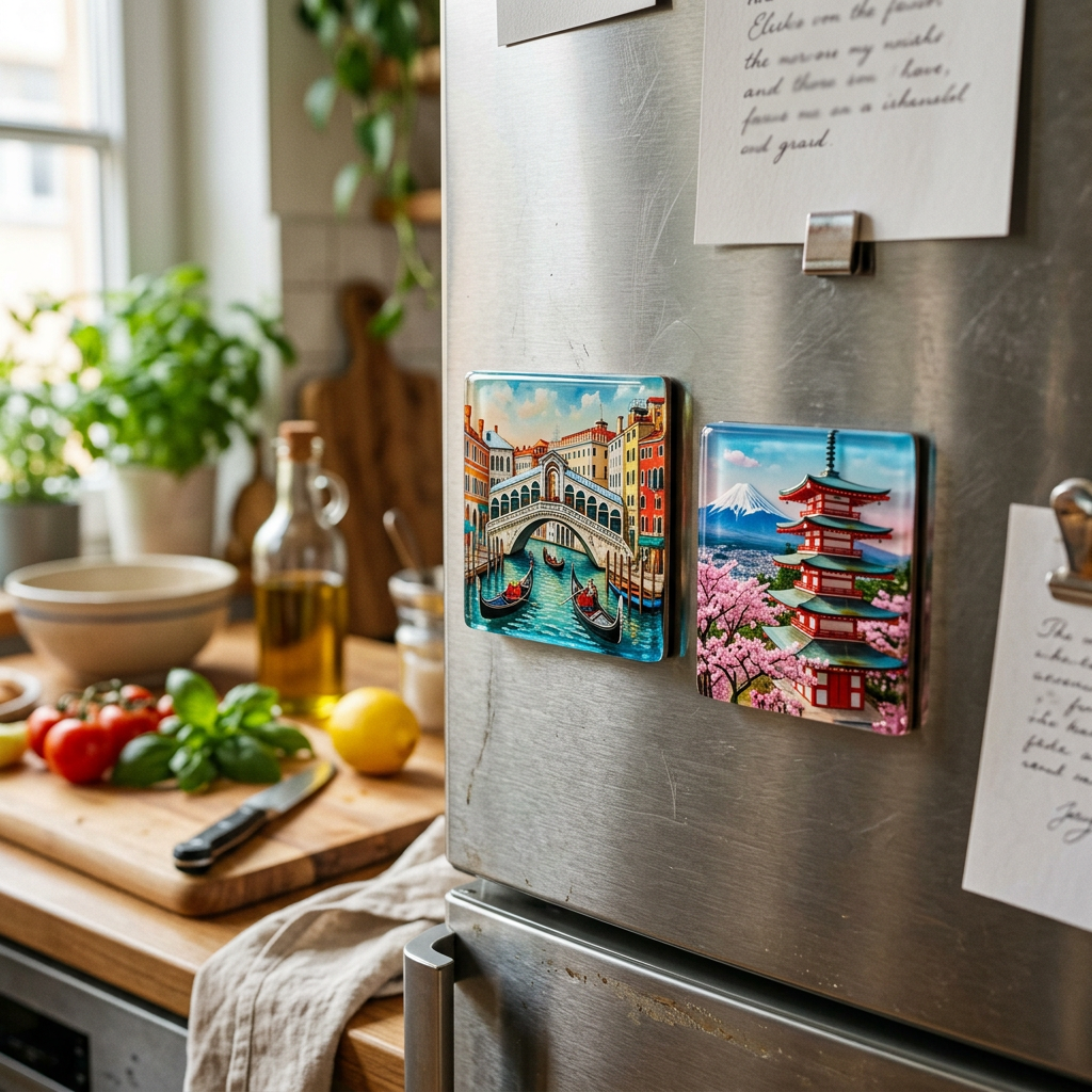 Realistic Miniature Food Resin Fridge Magnets Hand-Painted 3D Shake Look Custom Design for Kitchen Decor & Souvenir