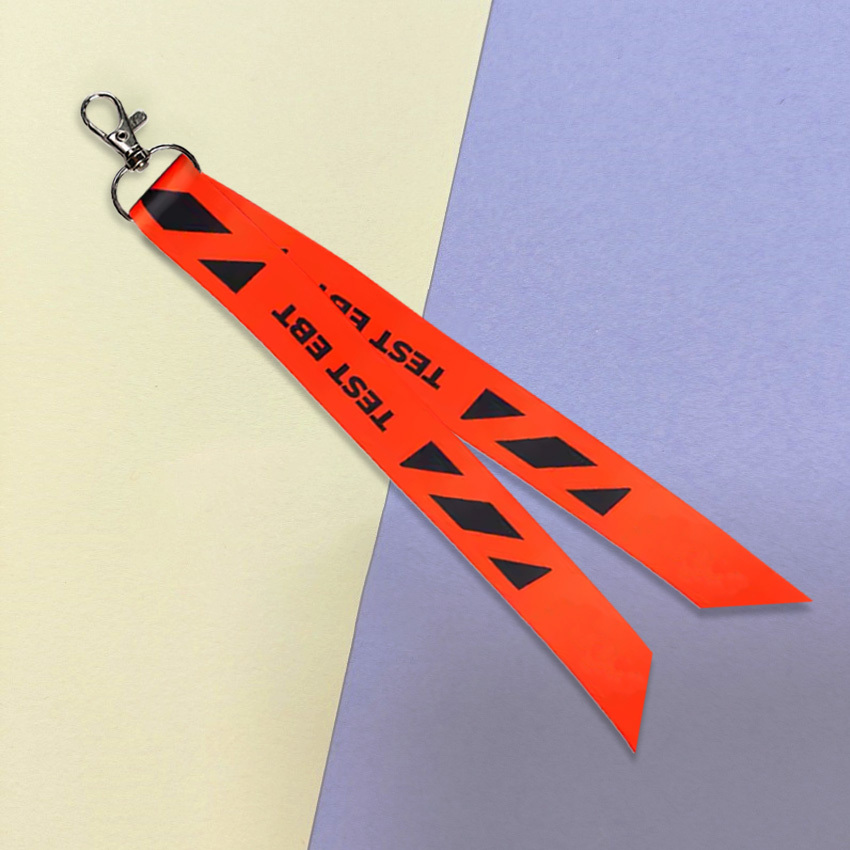 Fast Custom Short Lanyard Personalized Silk Ribbon Keychain for Backpack,Zhongshan Yutang Craft Gifts Co., Ltd.，KeyChains+medal+Fridge Magnet,Fast Custom Short Lanyard Personalized Silk Ribbon Keychain for Backpack