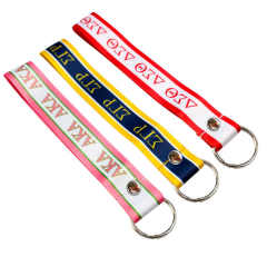 Fashion OEM Cheap Key Chain Printed Recycled Fabric Strap Keyring for Bags,Zhongshan Yutang Craft Gifts Co., Ltd.，KeyChains+medal+Fridge Magnet,Fashion OEM Cheap Key Chain Printed Recycled Fabric Strap Keyring for Bags