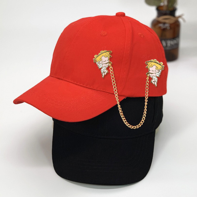 custom pin with chain