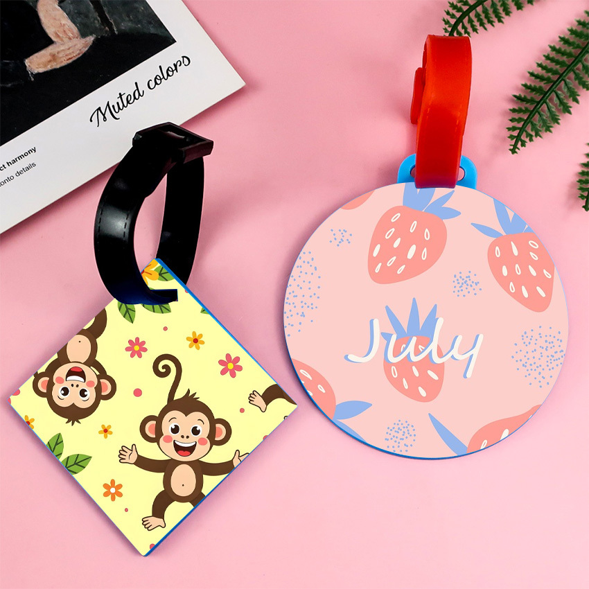 Wholesale Customised Animal Shape Silicone Id Rubber Golf Bag Tags Custom logo Low Moq