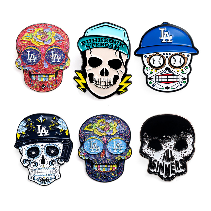 Custom Anime Skeleton Brooch Pirate Skull Enamel Pins Cosplay Badge Backpack Cloth Lapel Pin Jewelry Gift Comic Related Products,Zhongshan Yutang Craft Gifts Co., Ltd.，KeyChains+medal+Fridge Magnet,Custom Anime Skeleton Brooch Pirate Skull Enamel Pins Cosplay Badge Backpack Cloth Lapel Pin Jewelry Gift Comic Related Products
