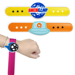 Factory Fast Custom Cute Silicone Slap Bracelet Kids Snap Printed logo Silicone Snap Wristband,Zhongshan Yutang Craft Gifts Co., Ltd.，KeyChains+medal+Fridge Magnet,Factory Fast Custom Cute Silicone Slap Bracelet Kids Snap Printed logo Silicone Snap Wristband