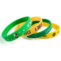 Custom Rubber Wristband Printing Custom logo Man Silicone Bracelet Reusable Wristbands