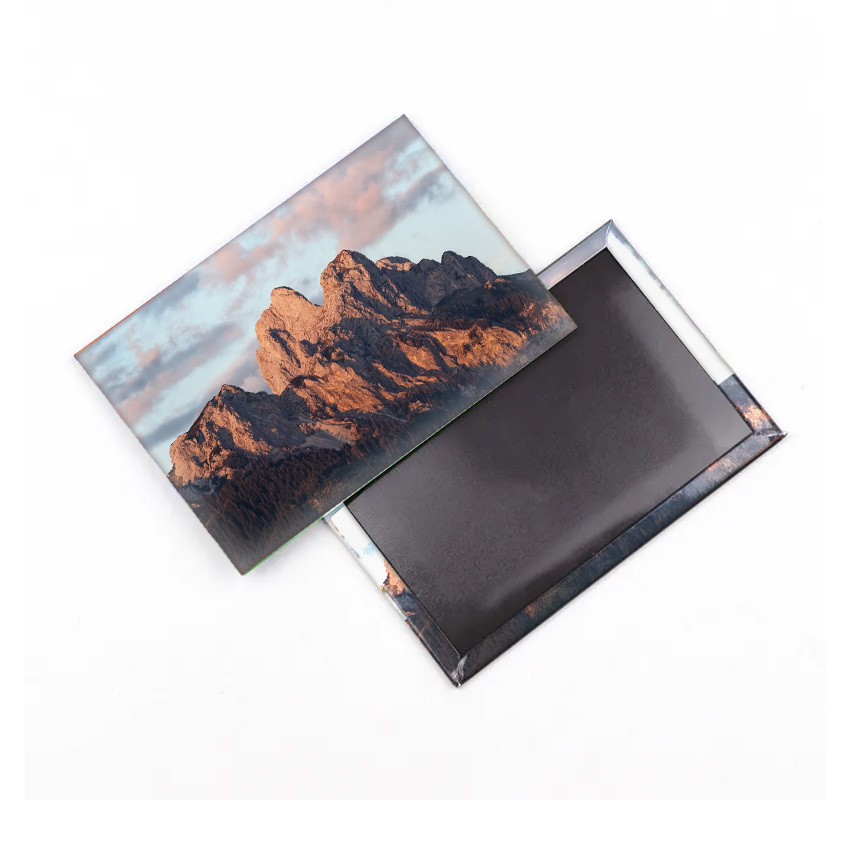 Promotional Gifts OEM square Rectangle Magnet Cardboard Sticker Fridge Maker