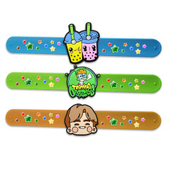 Promotional Gifts Personalized Scented Bracelet Thin Rubber New 2D Wrist Bands Custom Logo Silicone Wristband