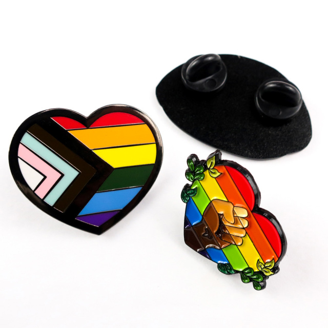 Wholesale Custom Heart rainbow Brooch Pin Gay Pride Flag Enamel Pins Cartoon Metal Badge Enamel Lapel Pride Pins Badge,Zhongshan Yutang Craft Gifts Co., Ltd.，KeyChains+medal+Fridge Magnet,Wholesale Custom Heart rainbow Brooch Pin Gay Pride Flag Enamel Pins Cartoon Metal Badge Enamel Lapel Pride Pins Badge