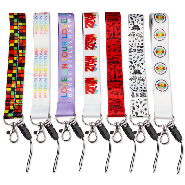 Custom Logo Carabiner Hook Printing Polyester Lanyards Short Strap Wrist Keychain with logo Custom,Zhongshan Yutang Craft Gifts Co., Ltd.，KeyChains+medal+Fridge Magnet,Custom Logo Carabiner Hook Printing Polyester Lanyards Short Strap Wrist Keychain with logo Custom