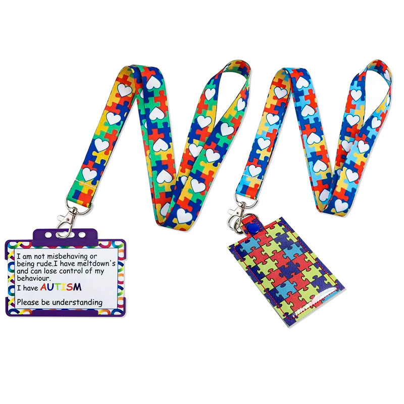 Autism Awareness Jigsaw Puzzle Diy Keychains Accessory Safety Breakaway Mobile Phone USB ID Holder Key Strap Neck Lanyard,Zhongshan Yutang Craft Gifts Co., Ltd.，KeyChains+medal+Fridge Magnet,Autism Awareness Jigsaw Puzzle Diy Keychains Accessory Safety Breakaway Mobile Phone USB ID Holder Key Strap Neck Lanyard