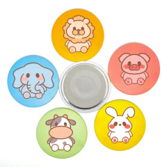 Personalized Colors Metal Name Badge Decorative Magnetic Round Button Magnet