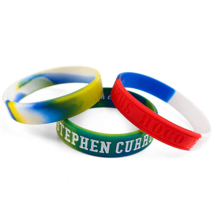 Wholesale Rubber Wristband Custom Fashion Promotional Silicone Bracelets Woman