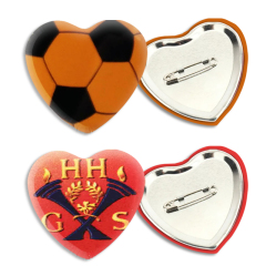 Cheap Diy Metal Shape Button Pins Custom Heart Badge Maker,Zhongshan Yutang Craft Gifts Co., Ltd.，KeyChains+medal+Fridge Magnet,Cheap Diy Metal Shape Button Pins Custom Heart Badge Maker