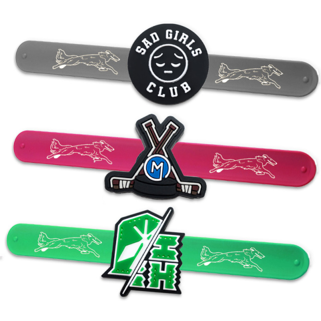 Factory Fast Custom Cute Silicone Slap Bracelet Kids Snap Printed logo Silicone Snap Wristband,Zhongshan Yutang Craft Gifts Co., Ltd.，KeyChains+medal+Fridge Magnet,Factory Fast Custom Cute Silicone Slap Bracelet Kids Snap Printed logo Silicone Snap Wristband