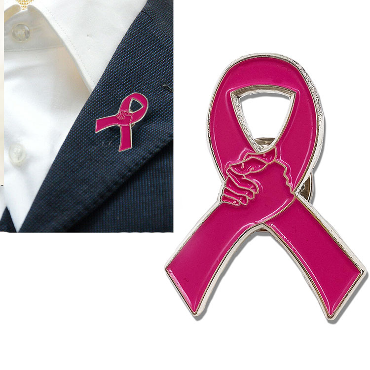 Custom Metal Crafts Hard Soft Enamel Pin Brooch Pin pink Breast Cancer Awareness Ribbon Lapel Pin Ribbon Badge,Zhongshan Yutang Craft Gifts Co., Ltd.，KeyChains+medal+Fridge Magnet,Custom Metal Crafts Hard Soft Enamel Pin Brooch Pin pink Breast Cancer Awareness Ribbon Lapel Pin Ribbon Badge