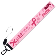 Breast Cancer Awareness Pattern Detachable Mobile Phone Straps Multi-function Neck Lanyards for Couples Keys ID Badge Webbing,Zhongshan Yutang Craft Gifts Co., Ltd.，KeyChains+medal+Fridge Magnet,Breast Cancer Awareness Pattern Detachable Mobile Phone Straps Multi-function Neck Lanyards for Couples Keys ID Badge Webbing