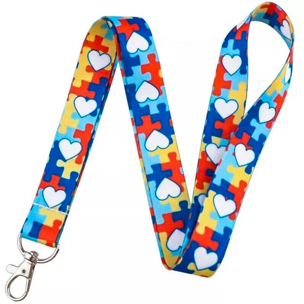 Autism Awareness Jigsaw Puzzle Diy Keychains Accessory Safety Breakaway Mobile Phone USB ID Holder Key Strap Neck Lanyard,Zhongshan Yutang Craft Gifts Co., Ltd.，KeyChains+medal+Fridge Magnet,Autism Awareness Jigsaw Puzzle Diy Keychains Accessory Safety Breakaway Mobile Phone USB ID Holder Key Strap Neck Lanyard