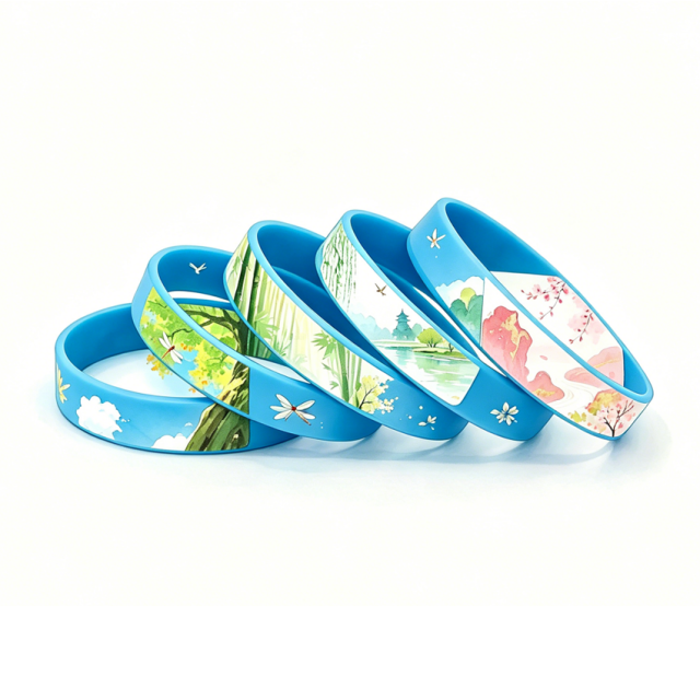 Oem Eco-friendly Sports Friendship Print logo Bracelet Rubber Wrist Band Bangle Waterproof Custom Silicone Wristband