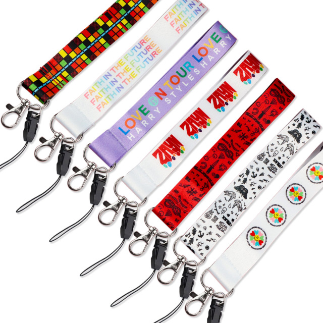 Custom Logo Printed Sublimation Key Short Wristband Black White Keychain Lanyard,Zhongshan Yutang Craft Gifts Co., Ltd.，KeyChains+medal+Fridge Magnet,Custom Logo Printed Sublimation Key Short Wristband Black White Keychain Lanyard