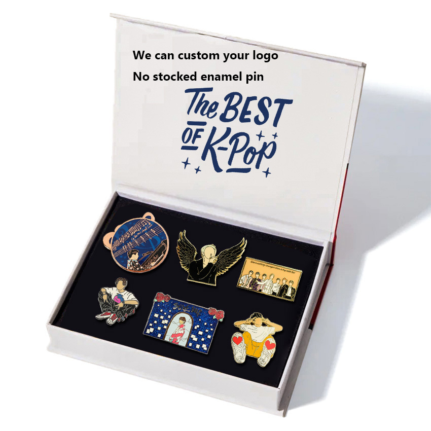 Enamel Pin Custom Your Design Gift Box Set Kpop Merchandise Factory Badge Promotional Stray Kids Idol Korea Lapel Pins,Zhongshan Yutang Craft Gifts Co., Ltd.，KeyChains+medal+Fridge Magnet,Enamel Pin Custom Your Design Gift Box Set Kpop Merchandise Factory Badge Promotional Stray Kids Idol Korea Lapel Pins