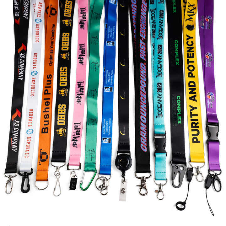 Designer Silk Woven Sublimation Polyester Neck Custom Printed Keychain Anime Breakaway Lanyards with logo,Zhongshan Yutang Craft Gifts Co., Ltd.，KeyChains+medal+Fridge Magnet,Designer Silk Woven Sublimation Polyester Neck Custom Printed Keychain Anime Breakaway Lanyards with logo